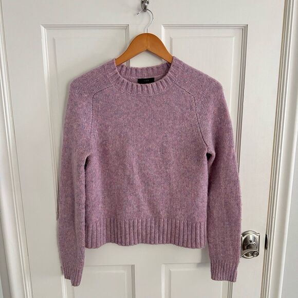 J. Crew Crewneck Alpaca Blend Sweater in Wisterial Multi Heather Size Small - Picture 2 of 5